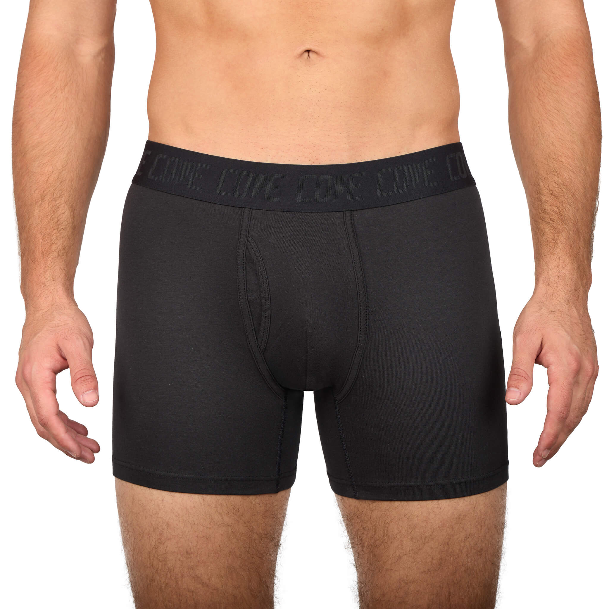 Organic Cotton Boxers - Black 3 Organic Cotton Boxers - Black