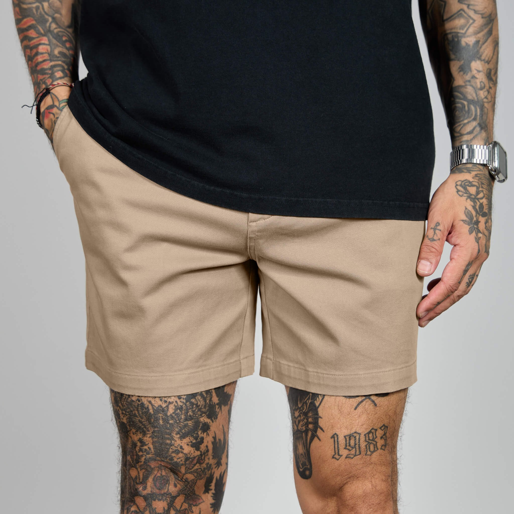 Chino Shorts - Light Khaki 3 Chino Shorts - Light Khaki
