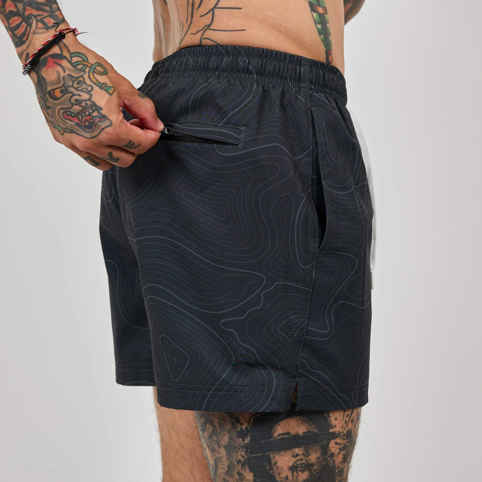Topo Camo Shorts - Black 6 Topo Camo Shorts - Black