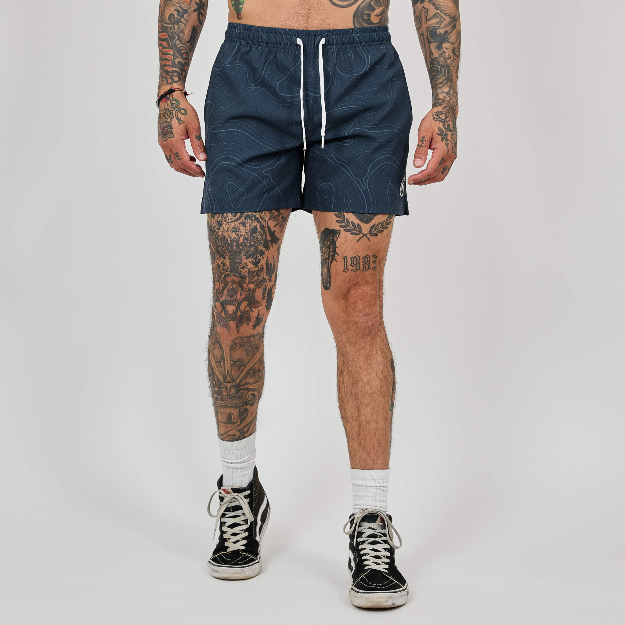 Topo Camo Shorts - Blue 3 Topo Camo Shorts - Blue