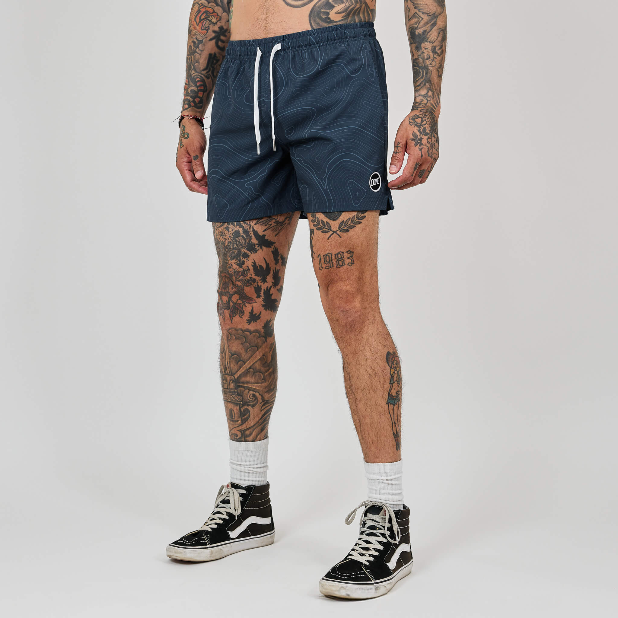 Topo Camo Shorts - Blue 4 Topo Camo Shorts - Blue