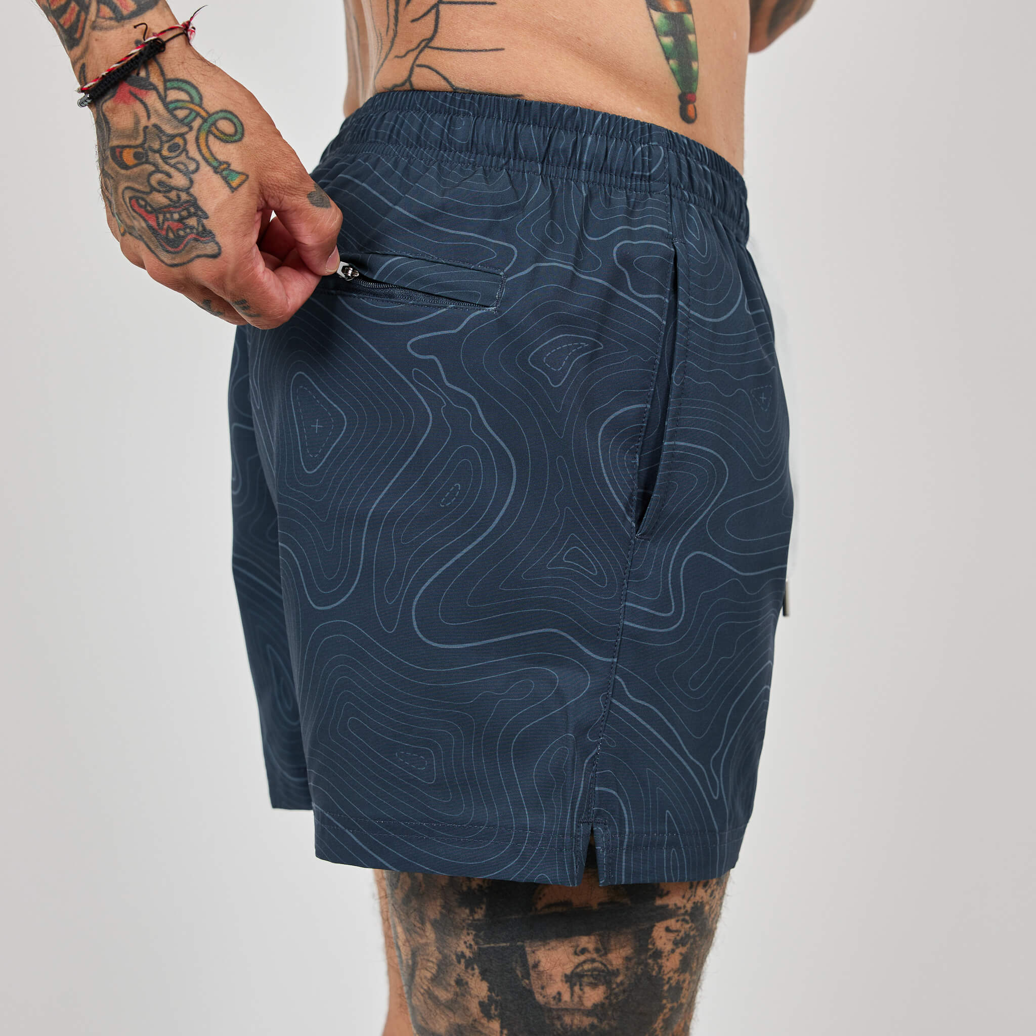 Topo Camo Shorts - Blue 6 Topo Camo Shorts - Blue