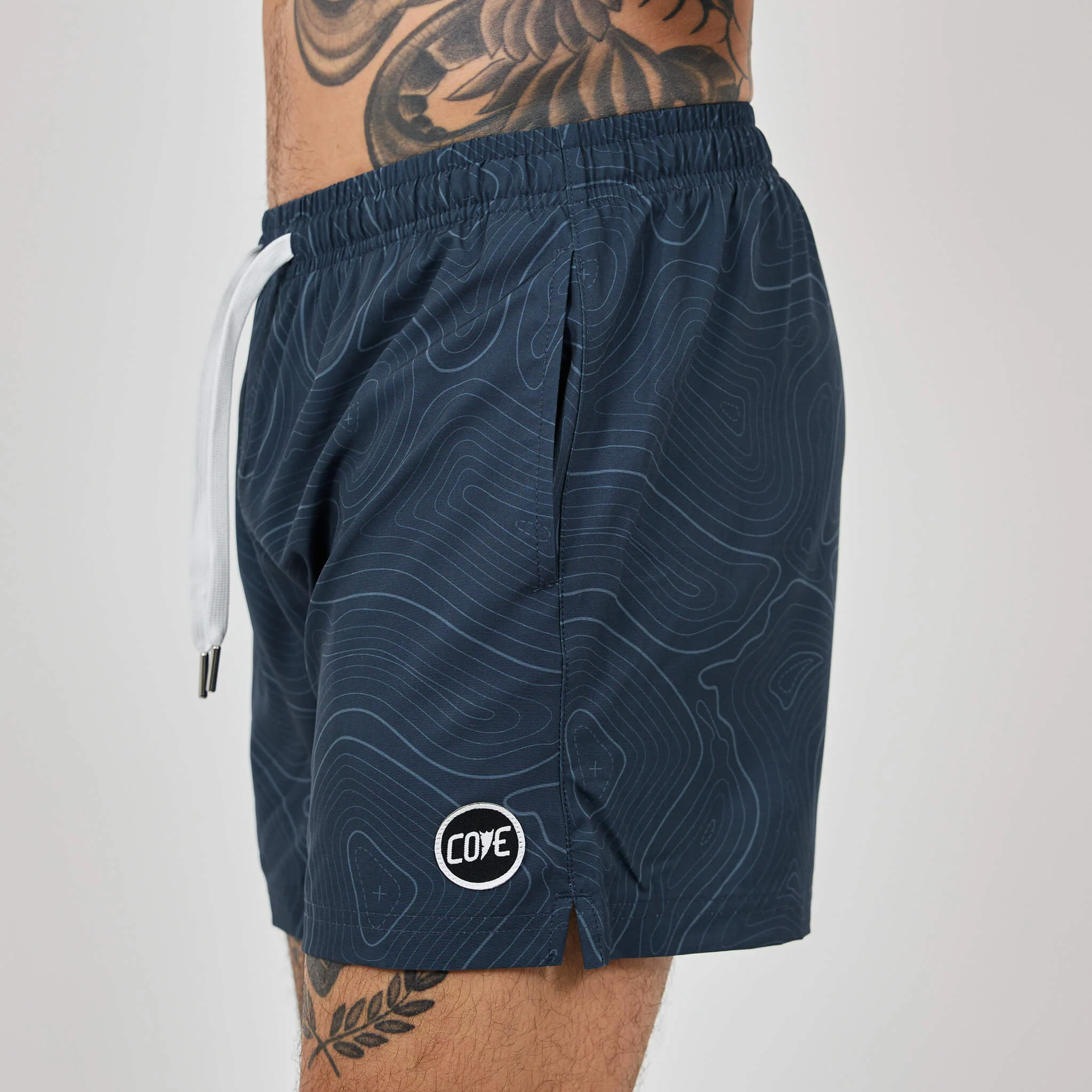 Topo Camo Shorts - Blue 7 Topo Camo Shorts - Blue