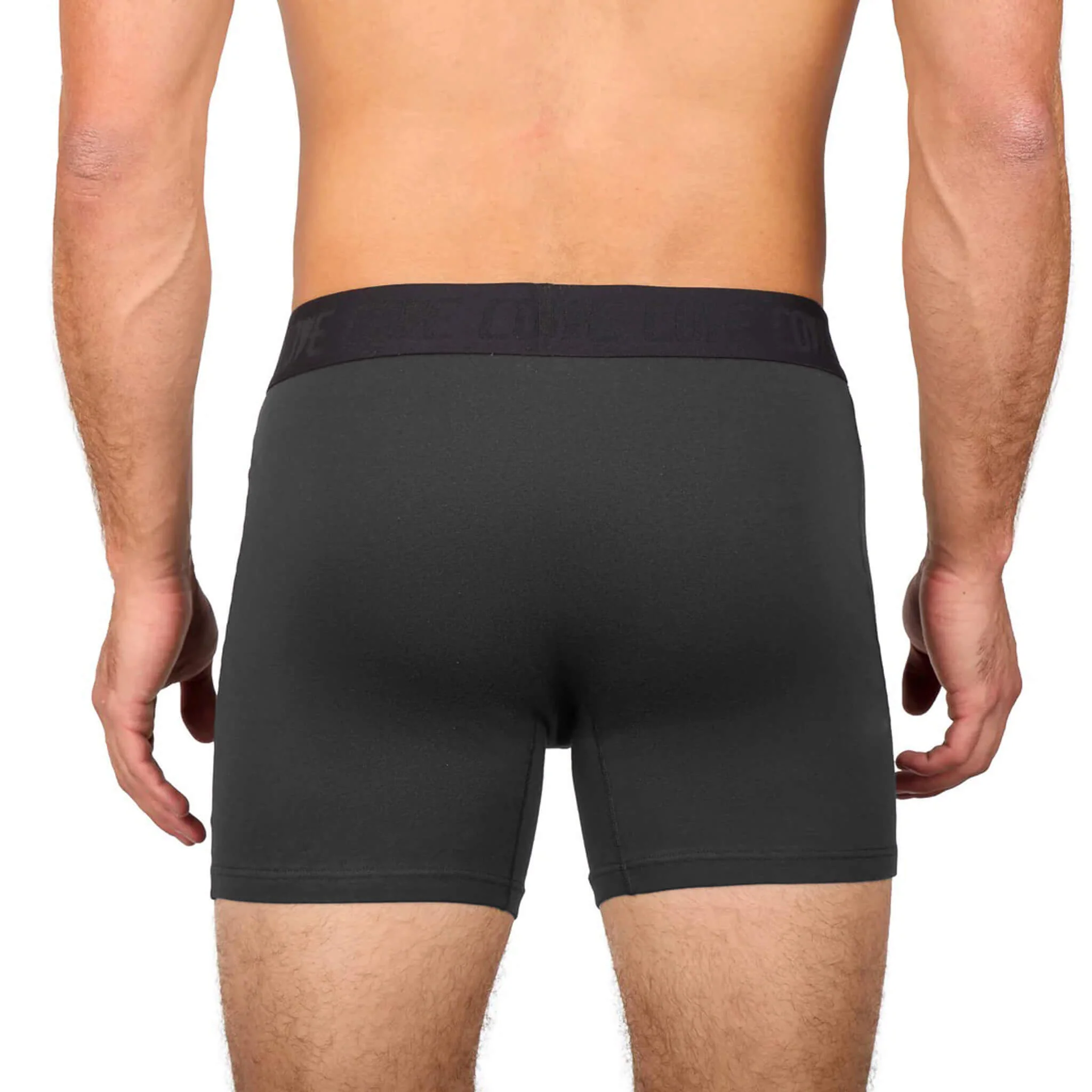 Organic Cotton Boxers - Grey 4 Organic Cotton Boxers - Grey