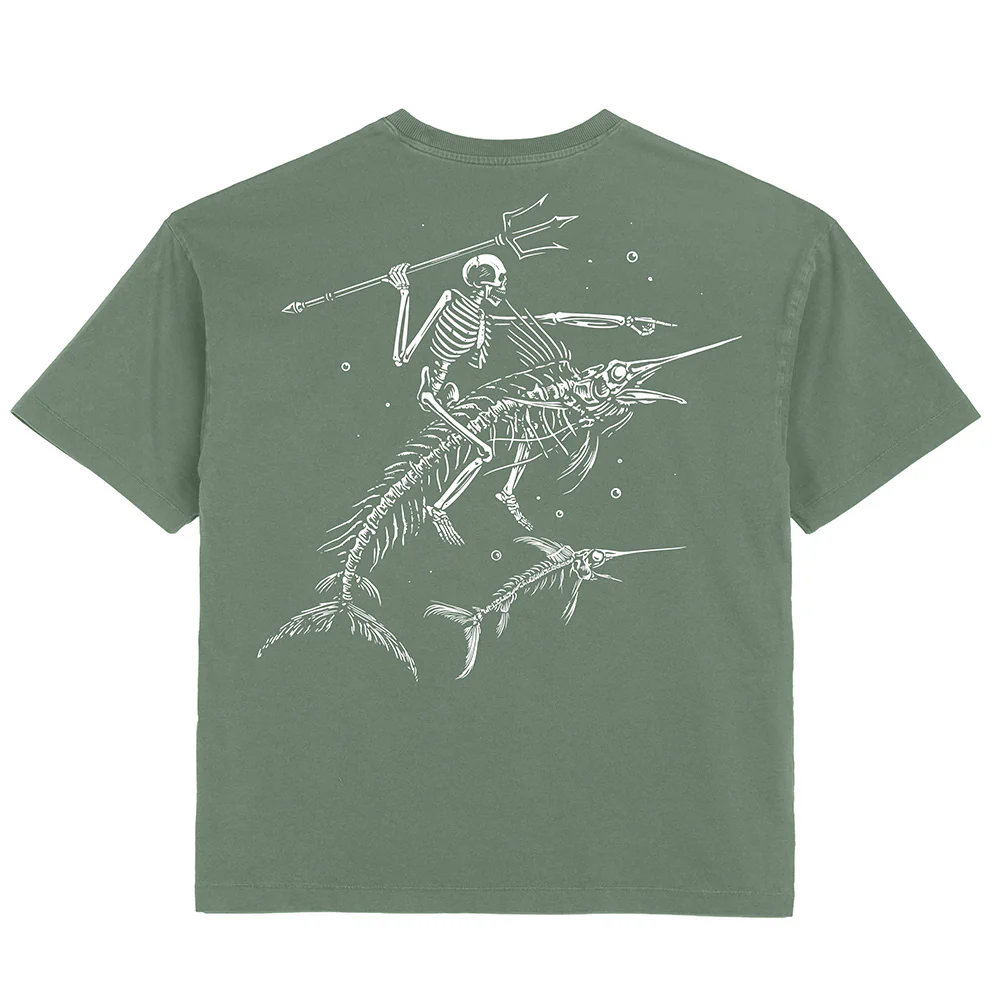Swordfish Stallion Tee - Moss
