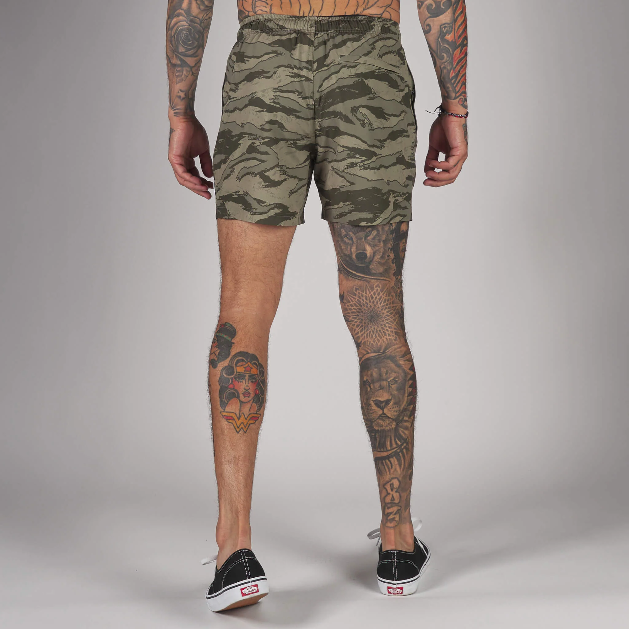 (New) Tiger Camo Shorts - Sand 4 (New) Tiger Camo Shorts - Sand