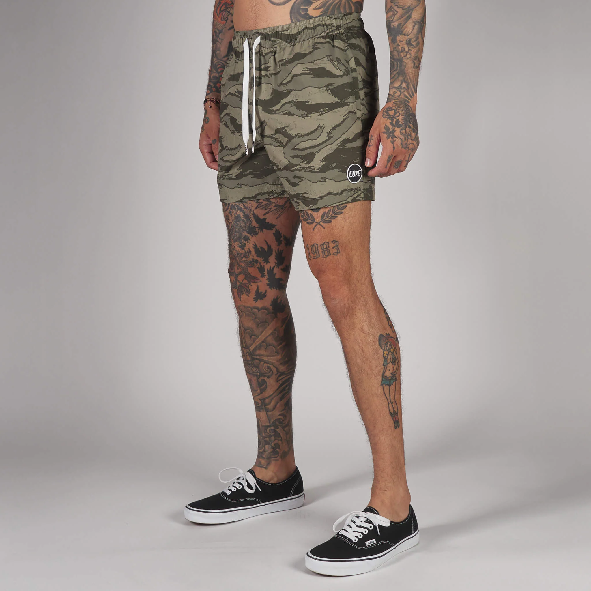 (New) Tiger Camo Shorts - Sand 5 (New) Tiger Camo Shorts - Sand