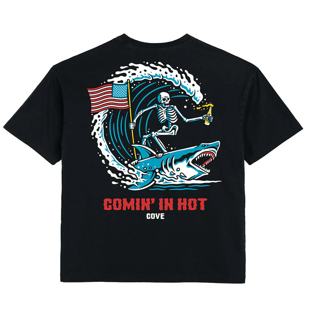 (New) Comin' In Hot Tee - Black