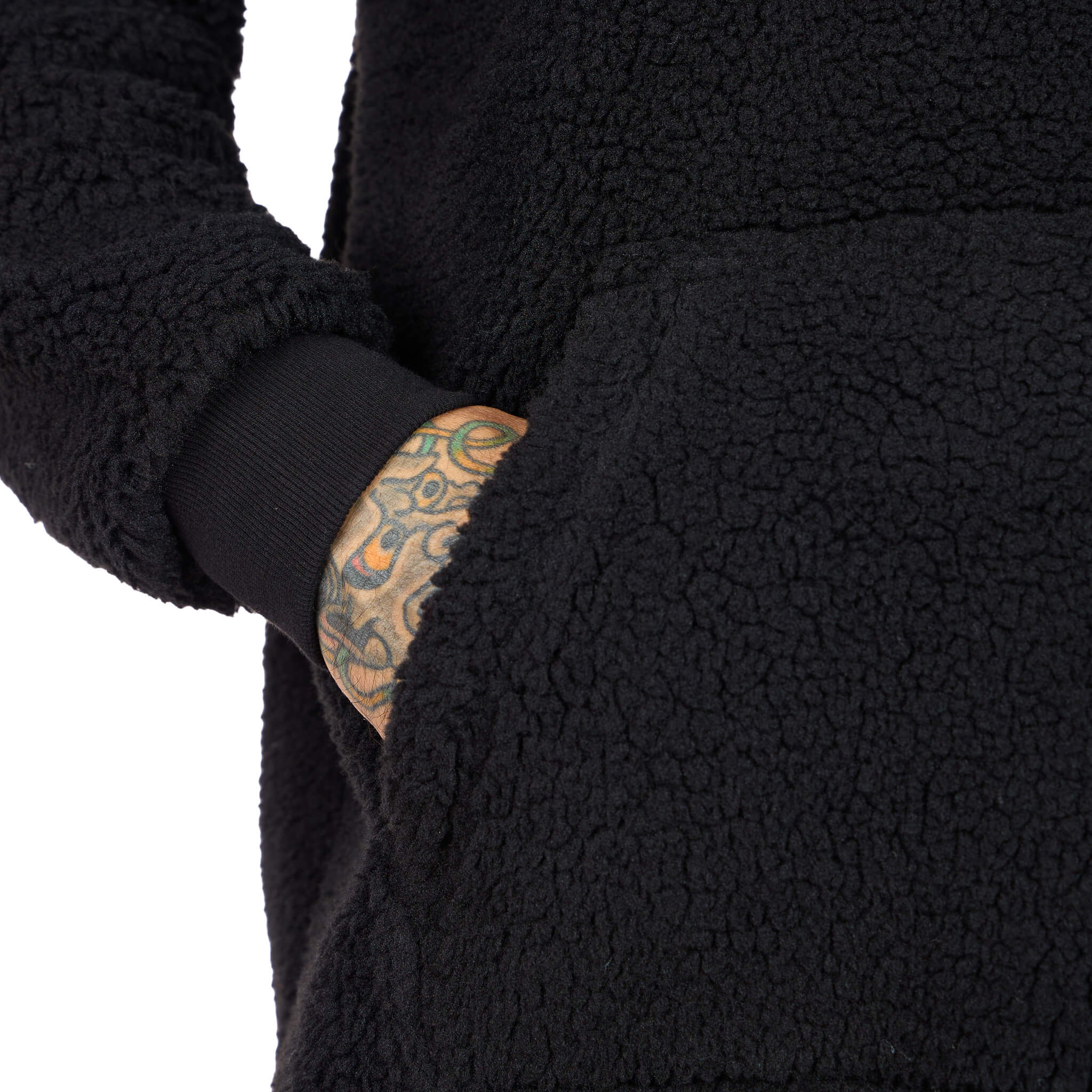 (New) Sherpa Quarter Zip - Black 5 (New) Sherpa Quarter Zip - Black