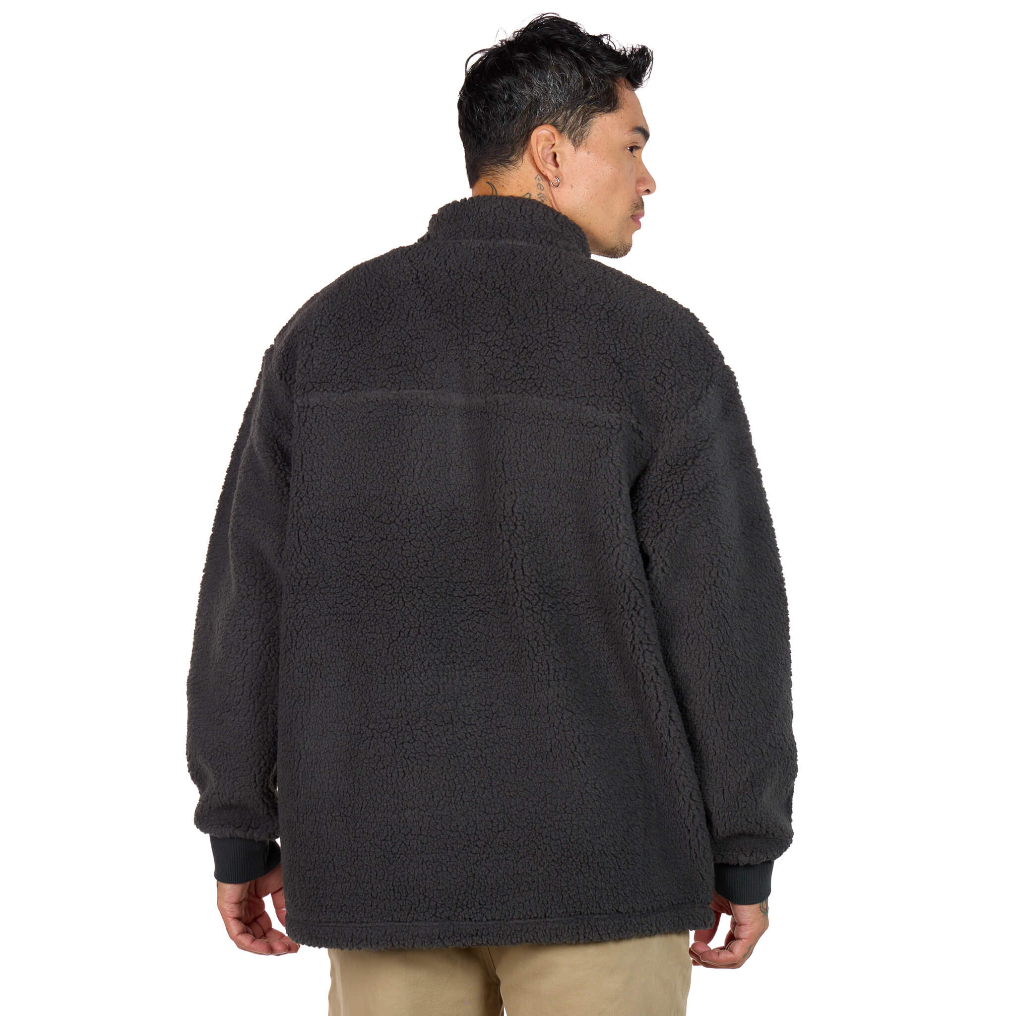 (New) Sherpa Quarter Zip - Gray 5 (New) Sherpa Quarter Zip - Gray