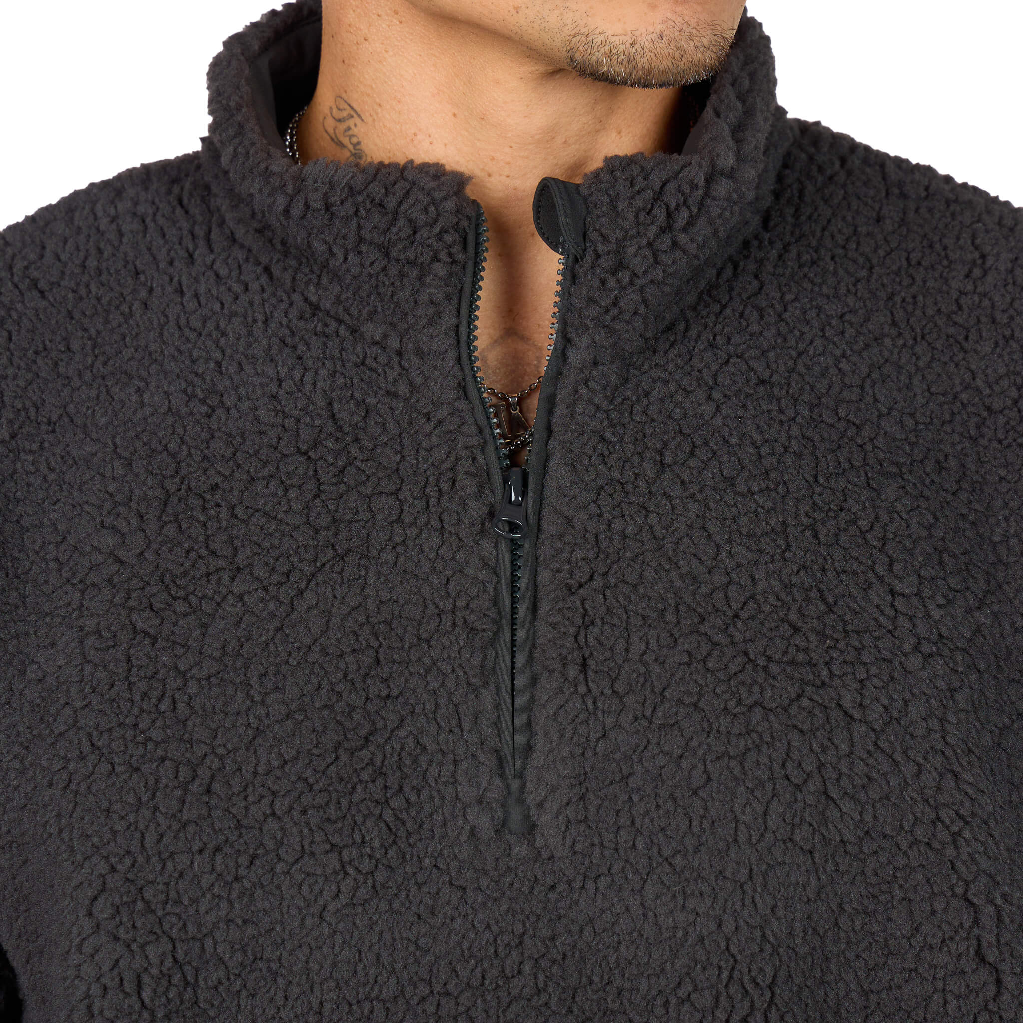 (New) Sherpa Quarter Zip - Gray 7 (New) Sherpa Quarter Zip - Gray