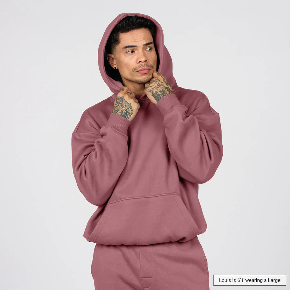 (New) Weighted Hoodie - Berry 2 (New) Weighted Hoodie - Berry