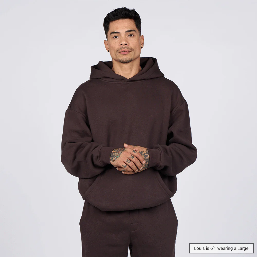 (New) Weighted Hoodie - Coffee 2 (New) Weighted Hoodie - Coffee