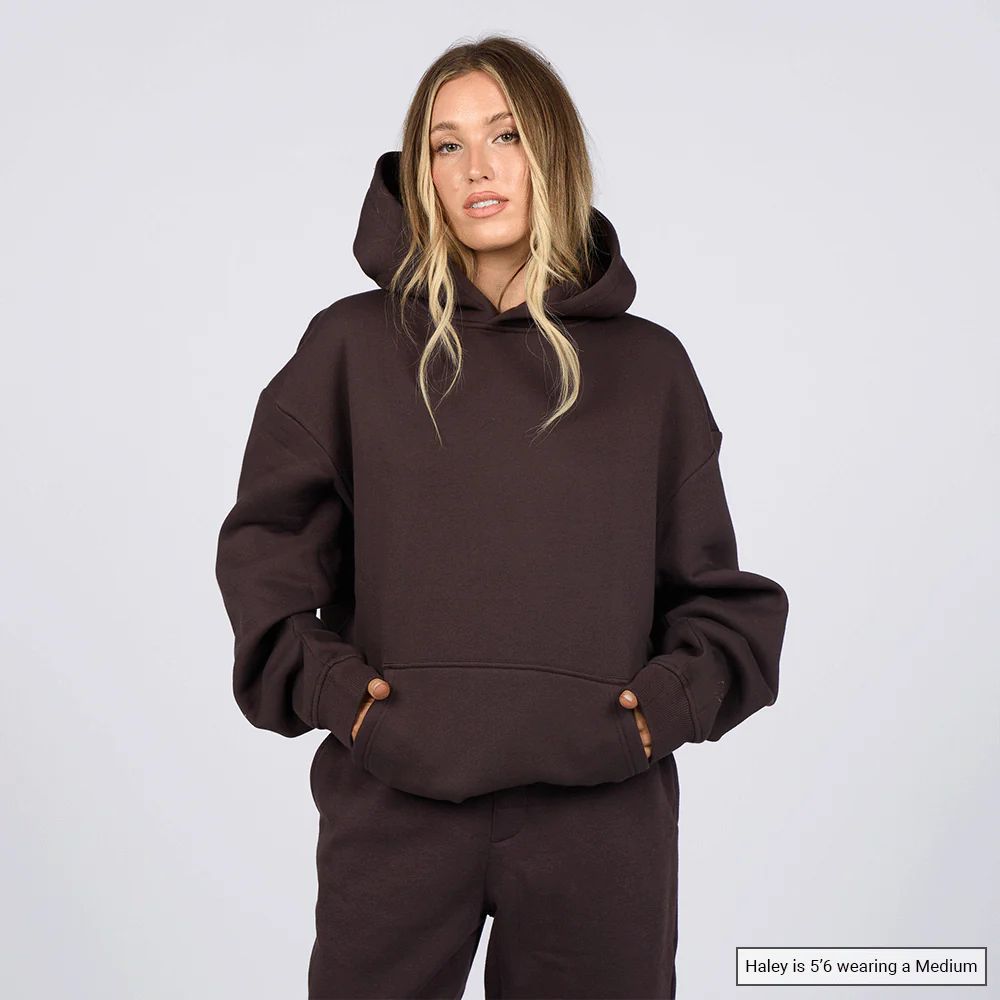 (New) Weighted Hoodie - Coffee 3 (New) Weighted Hoodie - Coffee