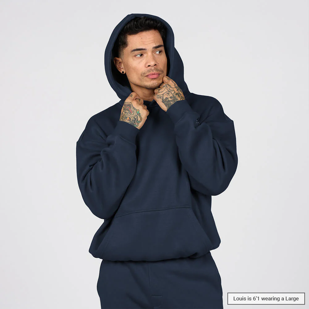 (New) Weighted Hoodie - Navy 2 (New) Weighted Hoodie - Navy