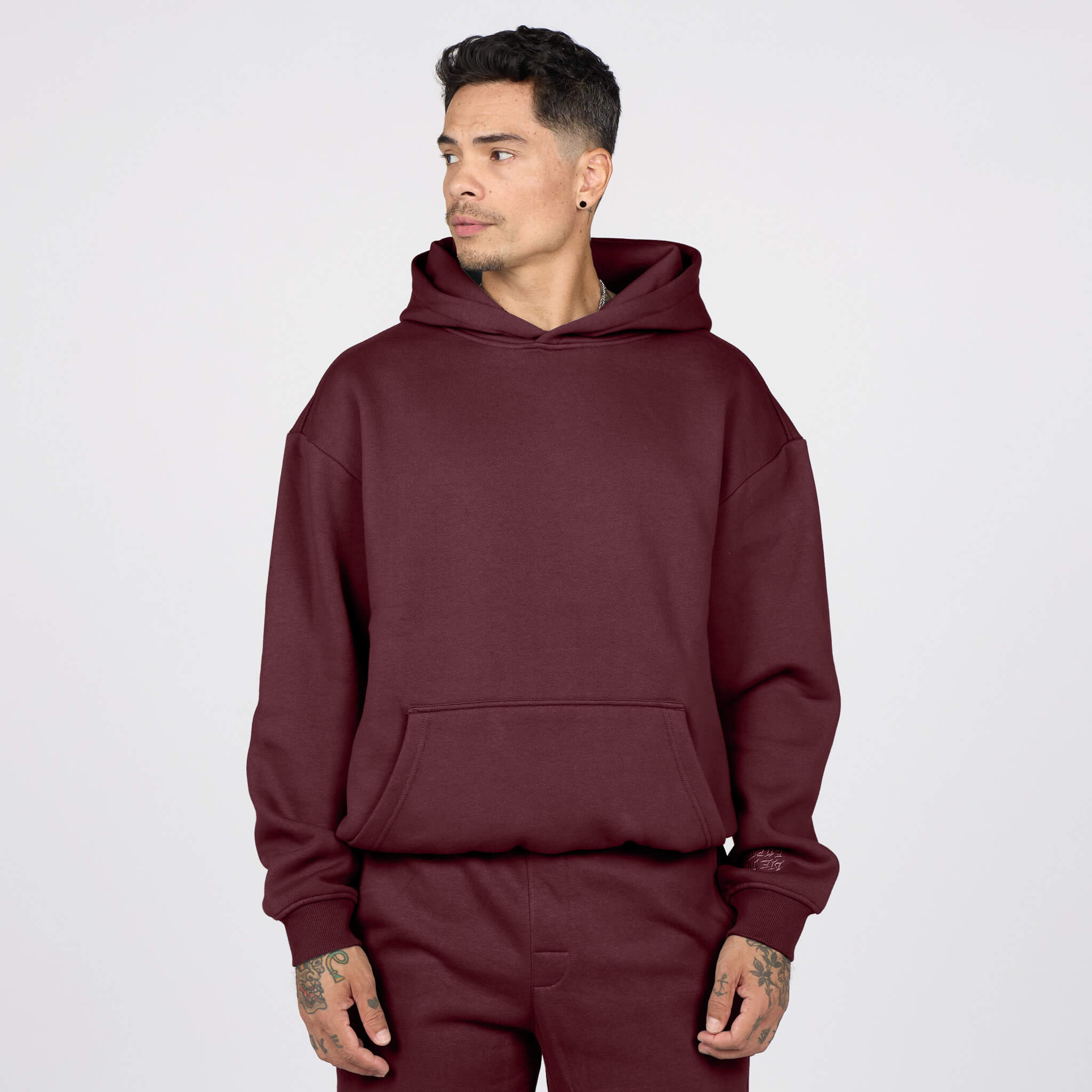 (New) Weighted Hoodie - Plum 2 (New) Weighted Hoodie - Plum