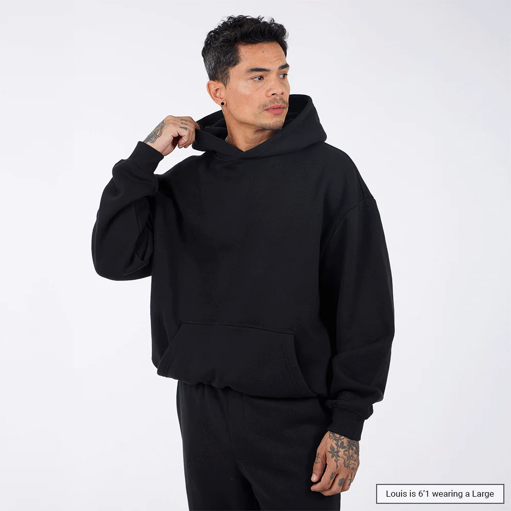 (New) Weighted Hoodie - Black 3 (New) Weighted Hoodie - Black